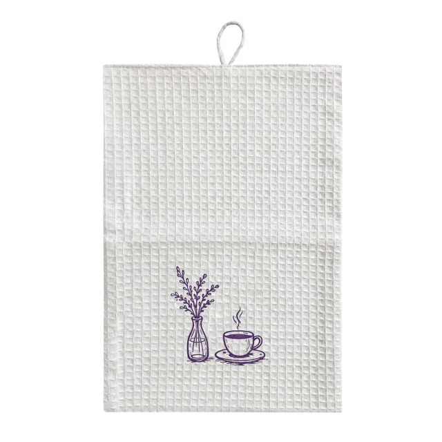Two-layer kitchen towel Lavender 22x32 cm TM Yaroslav